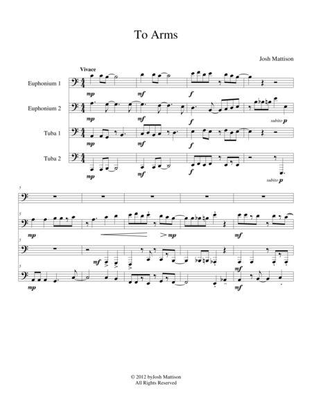 Free Sheet Music Battle Suite