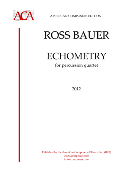 Bauer Echometry Sheet Music