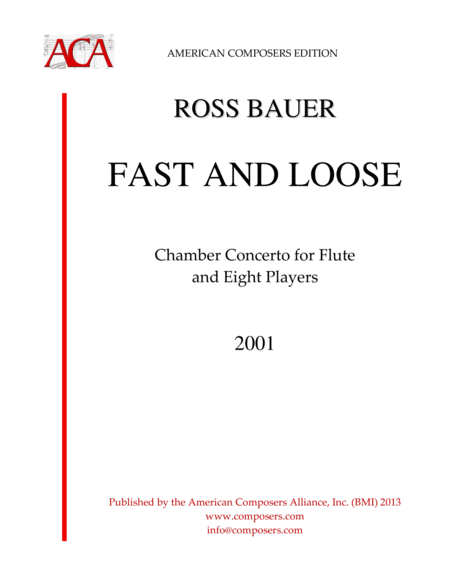Bauer Fast And Loose Sheet Music