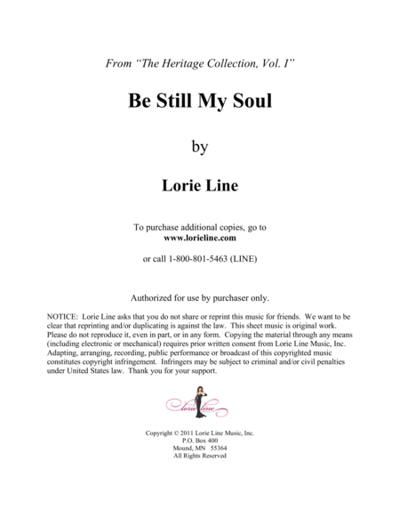 Be Still My Soul Finlandia Sheet Music