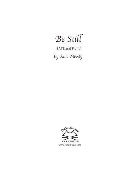 Free Sheet Music Be Still Psalm 46