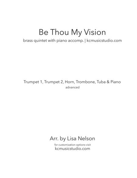 Free Sheet Music Be Thou My Vision Brass Quintet With Piano Accompaniment