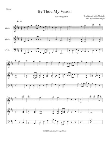 Be Thou My Vision For Two Violins And Cello Sheet Music