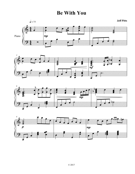 Be With You Sheet Music