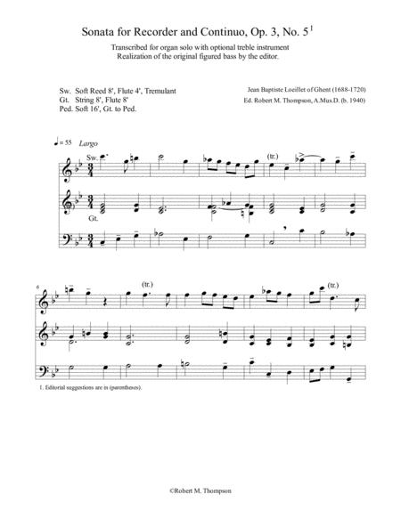 Free Sheet Music Beautiful Baroque Lyricism