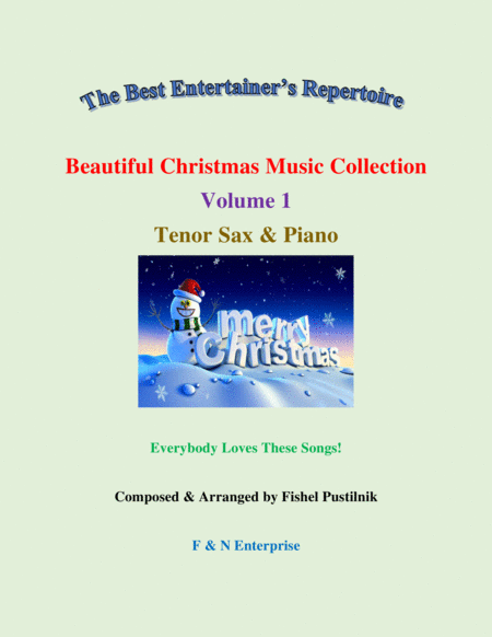 Beautiful Christmas Music Collection For Tenor Sax And Piano Volume 1 Video Sheet Music