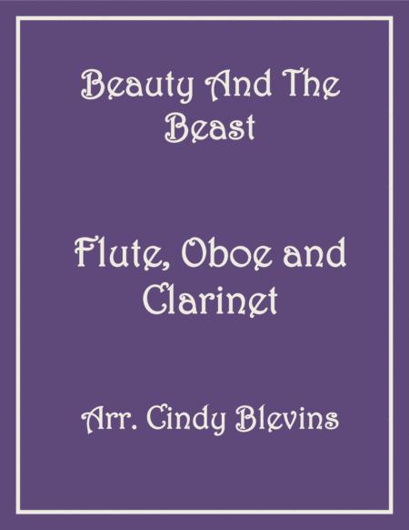 Beauty And The Beast For Flute Oboe And Clarinet Sheet Music