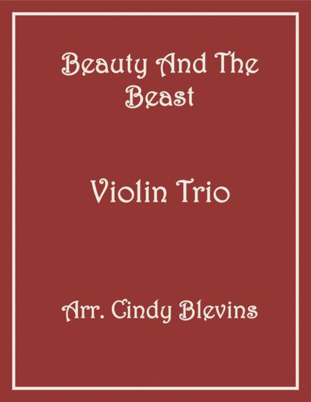 Beauty And The Beast For Violin Trio Sheet Music