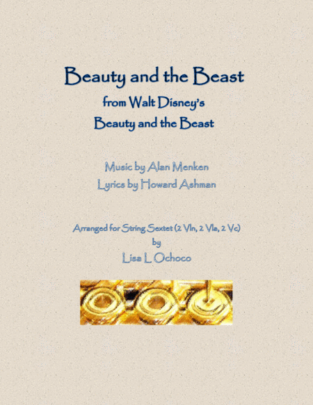 Free Sheet Music Beauty And The Beast From Walt Disneys Beauty And The Beast For String Ensemble