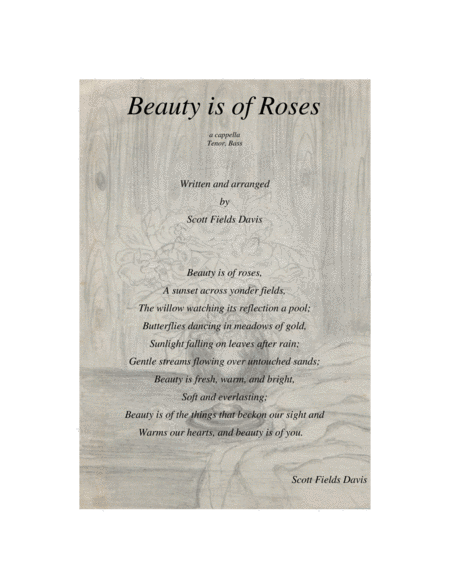 Beauty Is Of Roses Sheet Music