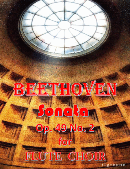 Beethoven Sonata Op 49 No 2 For Flute Choir Sheet Music