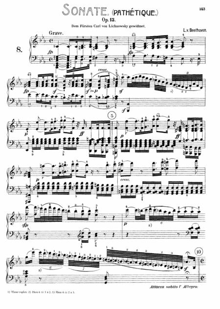 Free Sheet Music Beethoven Sonata Para Piano N 8