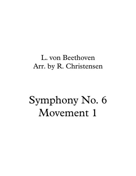 Beethoven Symphony No 6 Mvt 1 For Brass Quintet Sheet Music