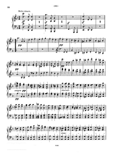 Beethoven Symphony No 9 Op 125 2nd Movement Molto Vivace Piano Solo Sheet Music