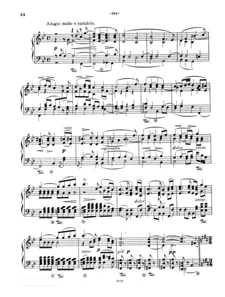 Beethoven Symphony No 9 Op 125 3rd Movement Adagio Molto E Cantabile Piano Solo Sheet Music