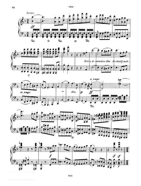 Beethoven Symphony No 9 Op 125 4th Movement Presto Piano Solo Sheet Music