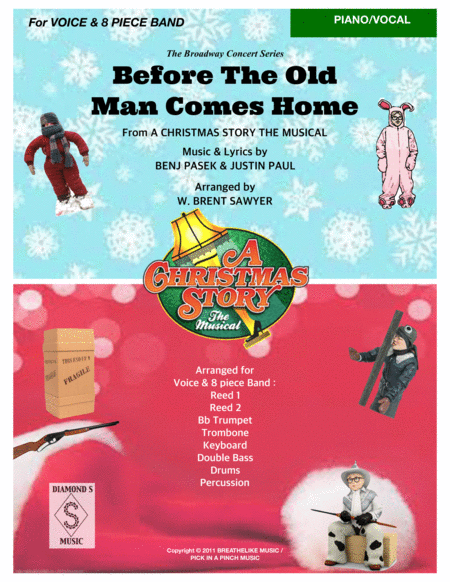 Before The Old Man Comes Home From The Musical A Christmas Story For Voices And 8 Piece Band Piano Vocal Score Sheet Music