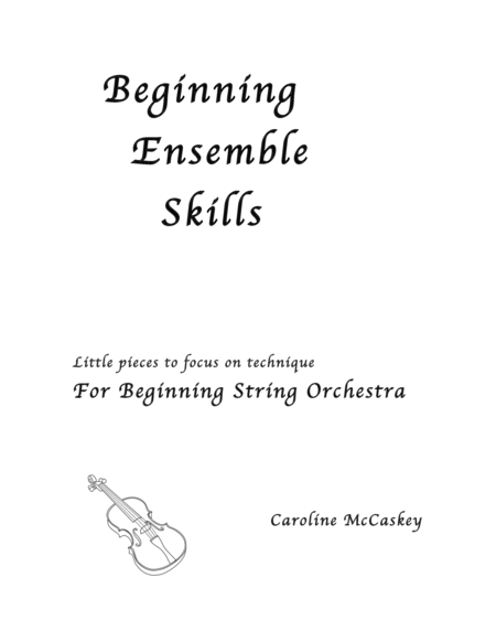 Free Sheet Music Beginning Ensemble Skills Four Little Pieces To Focus On Technique