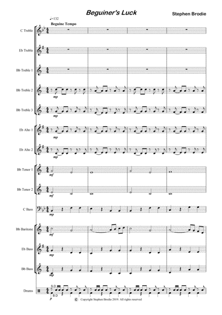 Free Sheet Music Beguiners Luck