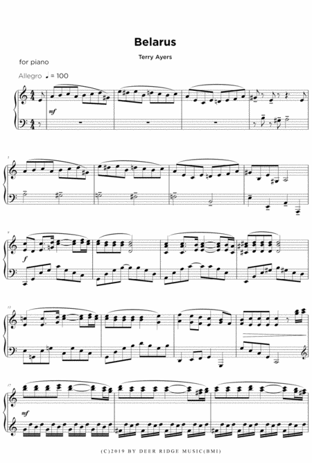 Belarus Sheet Music