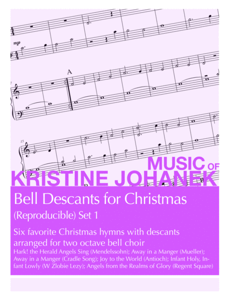 Free Sheet Music Bell Descants For Christmas Reproducible Set 1 2 Octaves