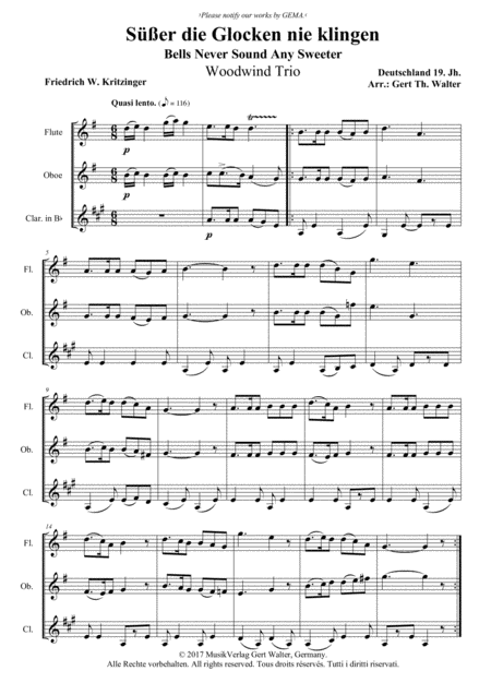 Free Sheet Music Bells Never Sound Any Sweeter