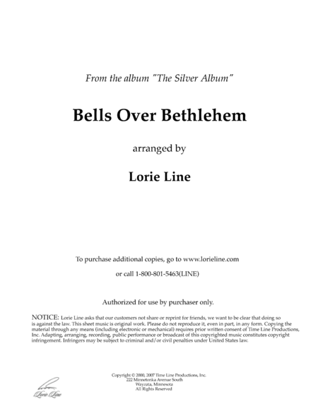 Bells Over Bethlehem Sheet Music