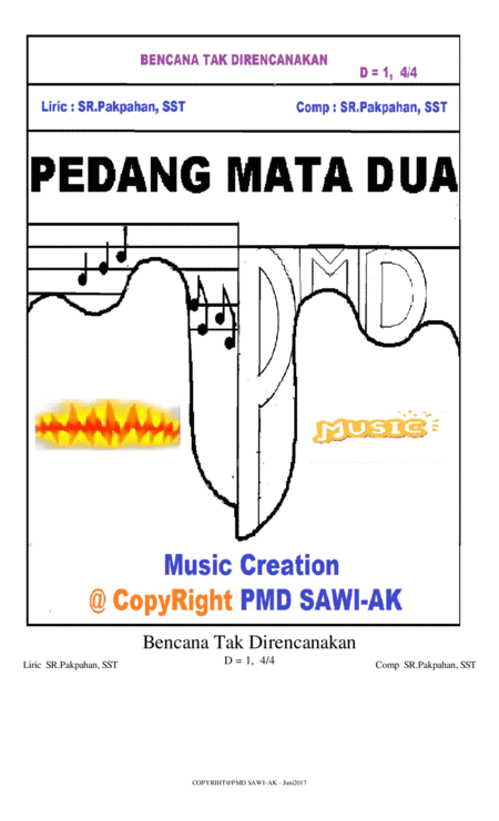 Bencana Tak Direncanakann Datang Jingle Bnpb Sheet Music