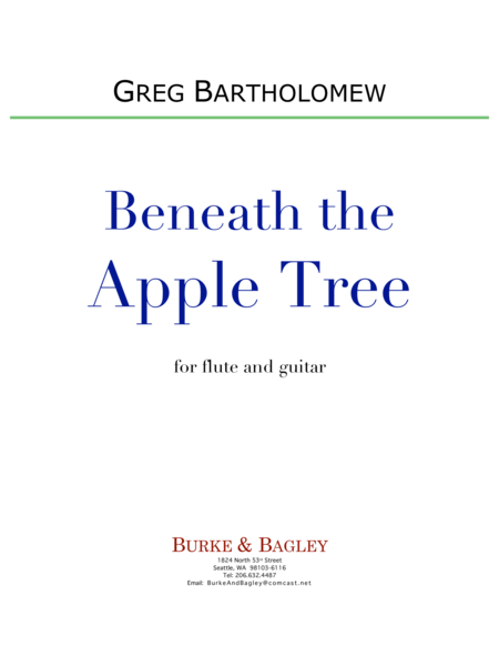 Beneath The Apple Tree Flute Guitar Sheet Music