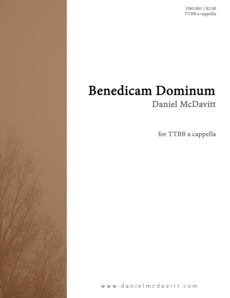 Free Sheet Music Benedicam Dominum
