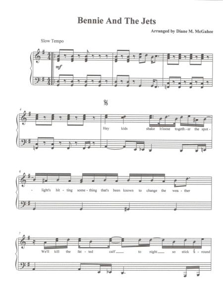 Bennie And The Jets Advanced Level Sheet Music