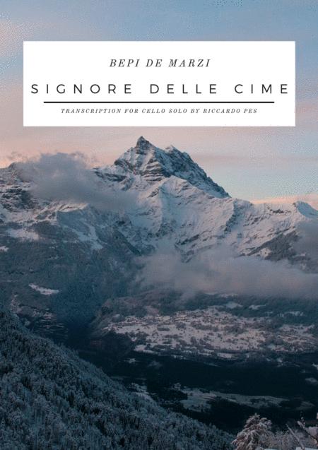 Free Sheet Music Bepi De Marzi Signore Delle Cime For Cello Solo