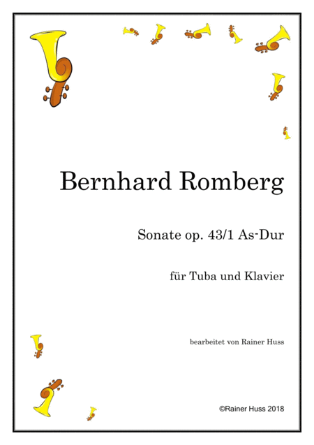 Bernhard Romberg Sonata Op 43 Ab Major Sheet Music