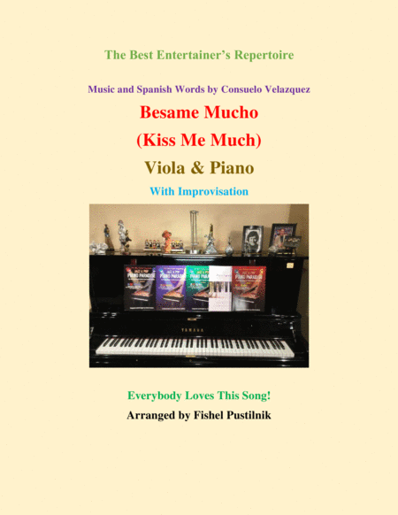 Besame Mucho Kiss Me Much For Viola And Piano With Improvisation Sheet Music