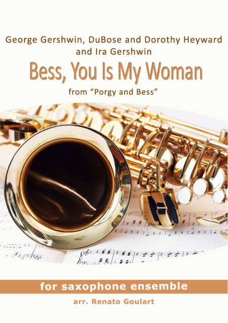 Free Sheet Music Bess You Is My Woman For Saxophone Ensemble