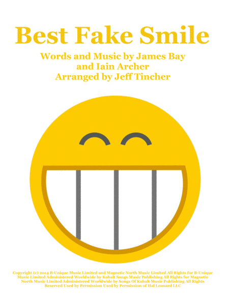 Best Fake Smile Sheet Music