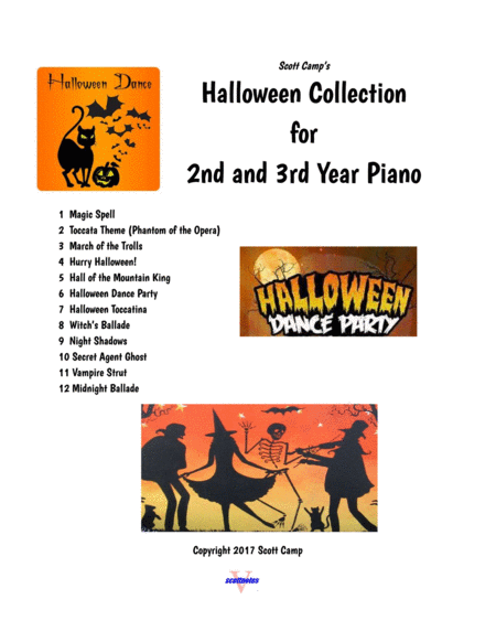 Best Halloween Collection For Second And 3rd Year Piano Sheet Music