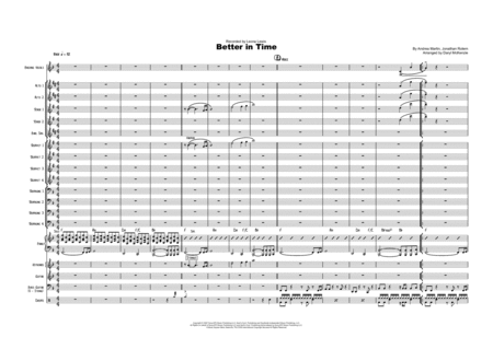 Better In Time Vocal With Big Band Key Of F Sheet Music