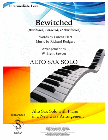 Bewitched Alto Sax Solo With Piano Sheet Music