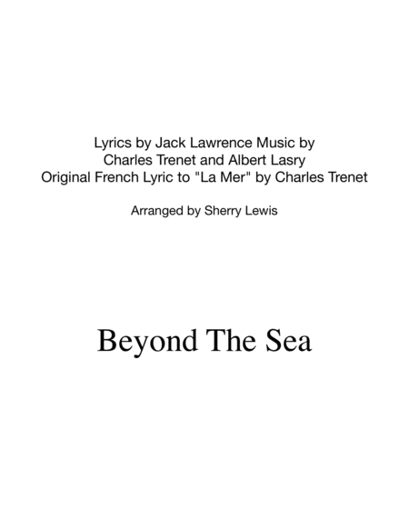 Free Sheet Music Beyond The Sea String Quartet For String Quartet