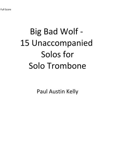 Free Sheet Music Big Bad Wolf 15 Easy Unaccompanied Solos For Trombone Treble Clef