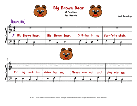 Big Brown Bear Sheet Music
