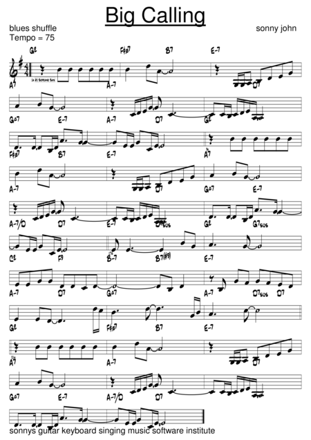 Big Calling Sheet Music