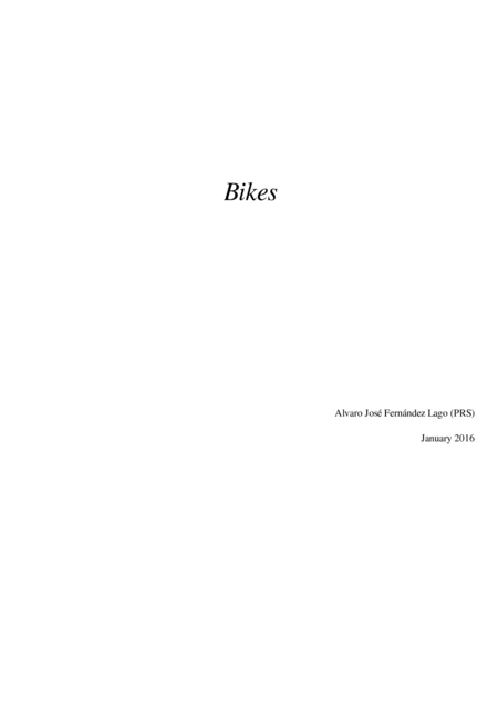 Bikes Sheet Music