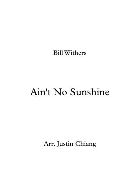 Bill Withers Aint No Sunshine For Trombone Quartet Sheet Music