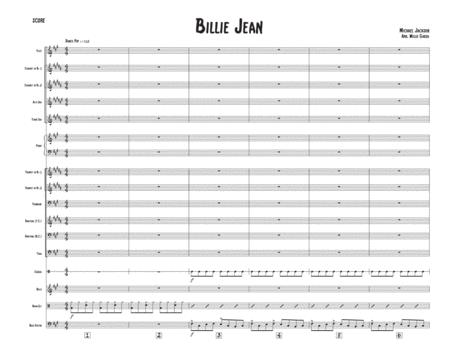 Free Sheet Music Billie Jean Concert Band Small Ensemble