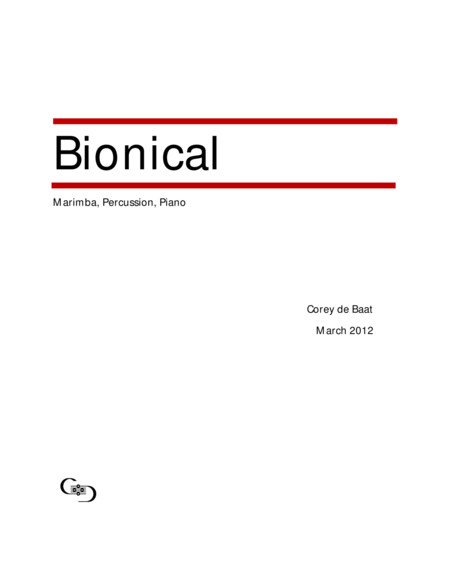 Free Sheet Music Bionical