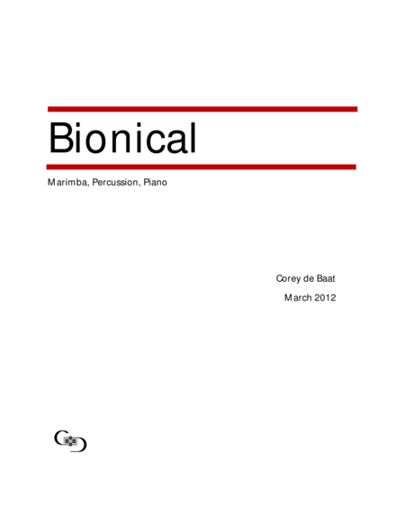 Bionical Sheet Music