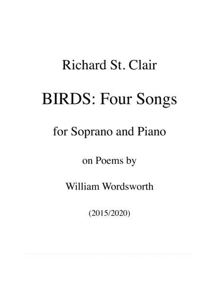 Birds Four Songs For Soprano And Piano After Wordsworth Sheet Music
