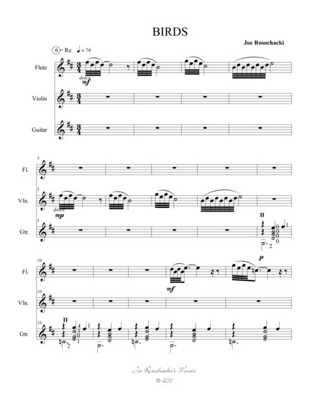 Birds Sheet Music